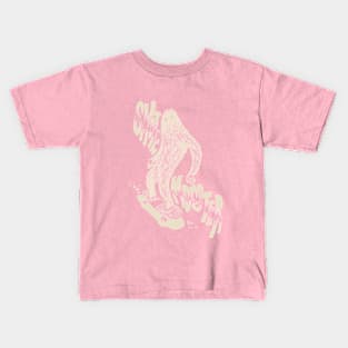 SKATE MONSTER (Cream Color way) Kids T-Shirt